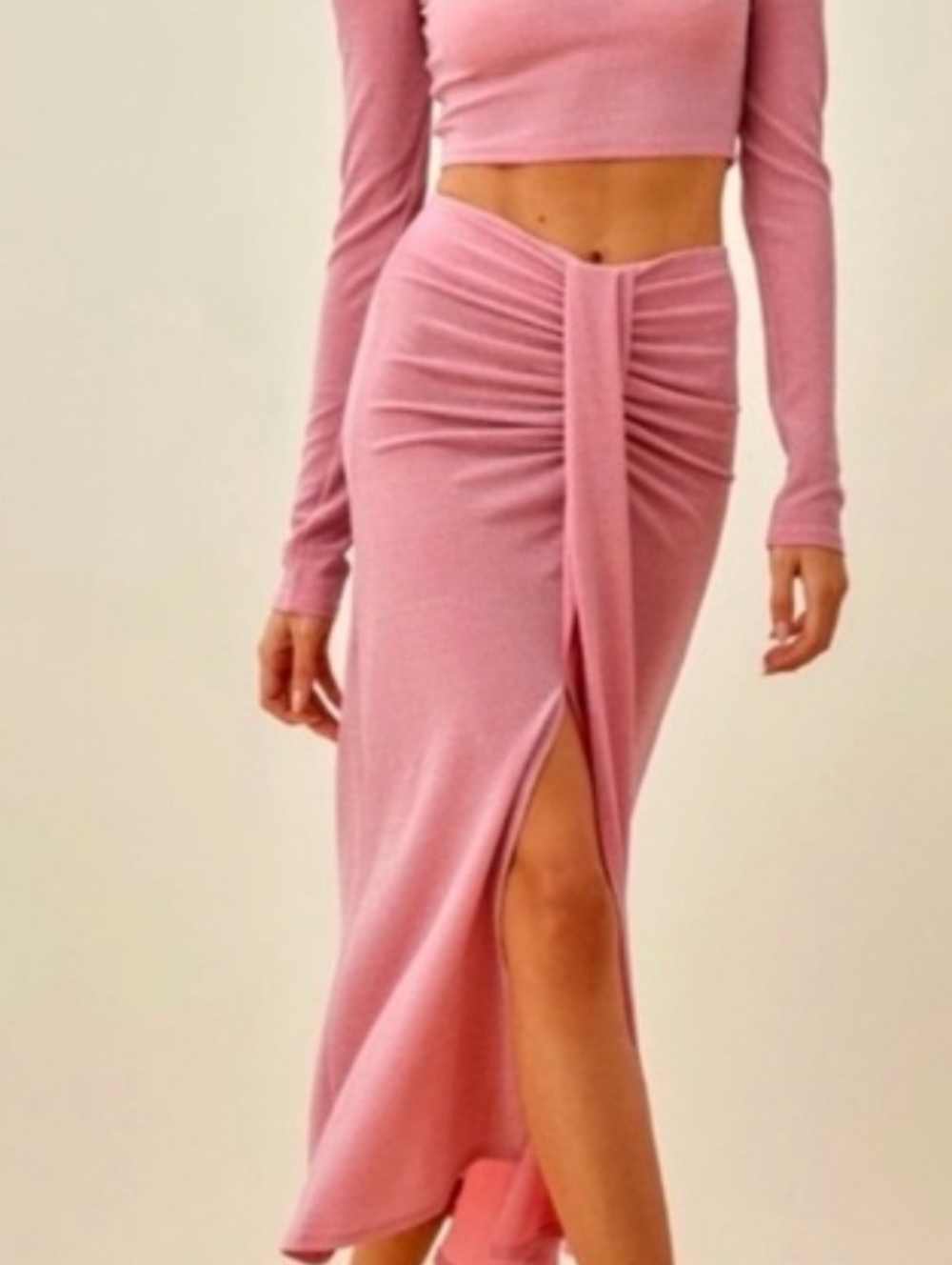 Reformation Metallic Maxi Skirt
